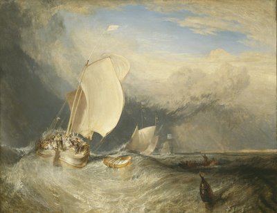 Fishing Boats with Hucksters Bargaining for Fish, 1837-38 by Joseph Mallord William Turner