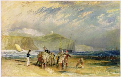 Folkestone Harbour and Coast to Devon, c.1830 by Joseph Mallord William Turner