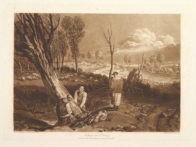 Hedging and Ditching, Liber Studiorum, part X, plate 47 by Joseph Mallord William Turner