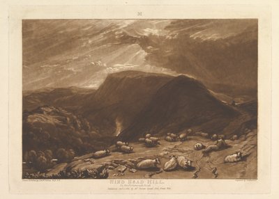 Hind Head Hill, On the Portsmouth Road Liber Studiorum, part V, plate 25 by Joseph Mallord William Turner