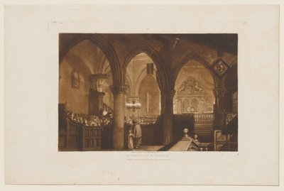 Interior of a Church by Joseph Mallord William Turner