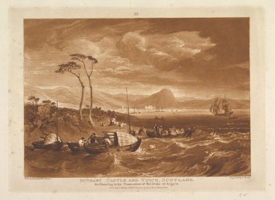 Inverary Castle and Town, Scotland, Liber Studiorum, Part XIII, Plate 65 by Joseph Mallord William Turner