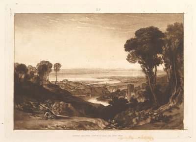 Junction of Severn and Wye, Liber Studiorum, part VI, plate 28 by Joseph Mallord William Turner