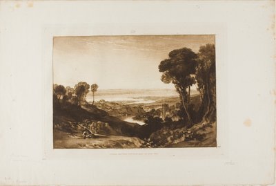Junction of Severn and Wye, Plate 28 from Liber Studiorum by Joseph Mallord William Turner