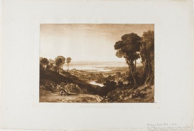 Junction of the Severn and Wye, plate 28 from Liber Studiorum by Joseph Mallord William Turner