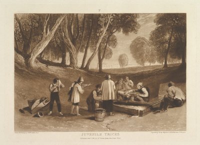 Juvenile Tricks, Liber Studiorum, part V, plate 22 by Joseph Mallord William Turner