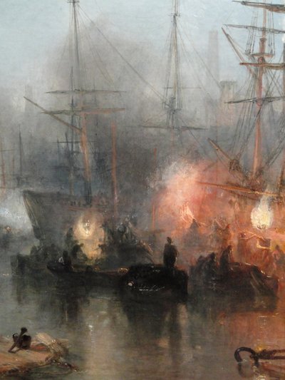 Keelmen Heaving in Coals by Moonlight (detail) by Joseph Mallord William Turner