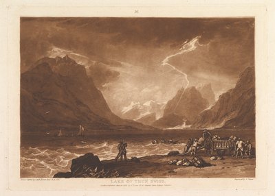 Lake of Thun, Swiss Liber Studiorum, part III, plate 15, June 10, 1808 by Joseph Mallord William Turner