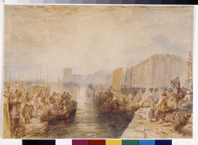 Le Havre: Sunset by Joseph Mallord William Turner