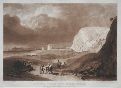 Liber Studiorum: Martello Towers, near Bexhill, Sussex by Joseph Mallord William Turner