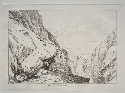 Liber Studiorum: Mt. St. Gothard by Joseph Mallord William Turner