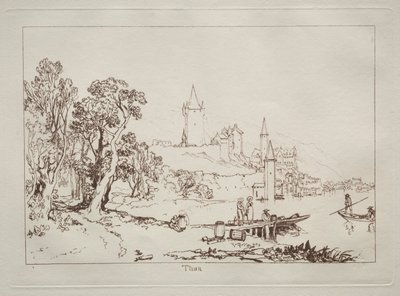 Liber Studiorum: Ville de Thun, Switzerland by Joseph Mallord William Turner