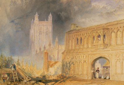 Malvern Abbey and Gate, Worcestershire, c.1830 by Joseph Mallord William Turner