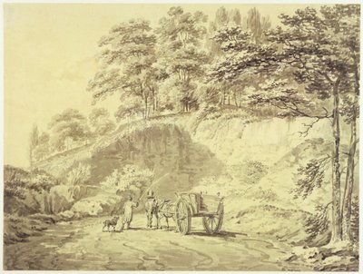 Man with Horse and Cart Entering a Quarry, c.1797 by Joseph Mallord William Turner