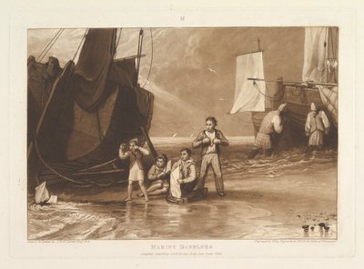 Marine Dabblers (Liber Studiorum, part VI, plate 29) by Joseph Mallord William Turner