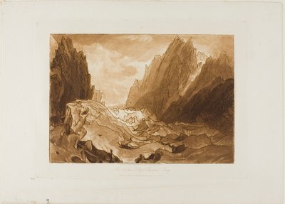 Mer de Glace, plate 50 from Liber Studiorum by Joseph Mallord William Turner
