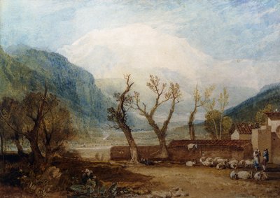 Mont Blanc, from the Bridge of St. Martin, Sallanches by Joseph Mallord William Turner