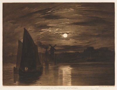 Moonlight on the Medway at Chatham by Joseph Mallord William Turner