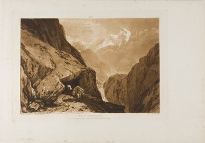 Mount Saint Gothard (plate 9 from Liber Studiorum) by Joseph Mallord William Turner