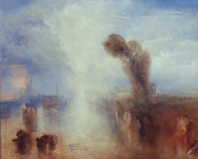 Neapolitan Fisher-girls Surprised Bathing by Moonlight by Joseph Mallord William Turner