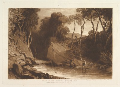 Near Blair Athol, Scotland Liber Studiorum, Part VI, Plate 30 by Joseph Mallord William Turner