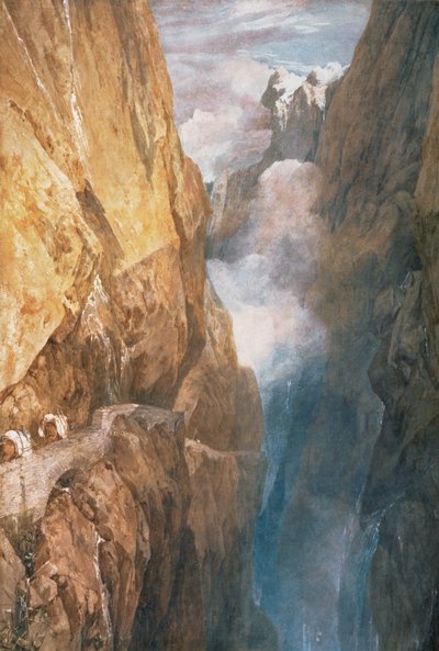 Passage of Mount St. Gotthard from the Devils Bridge by Joseph Mallord William Turner