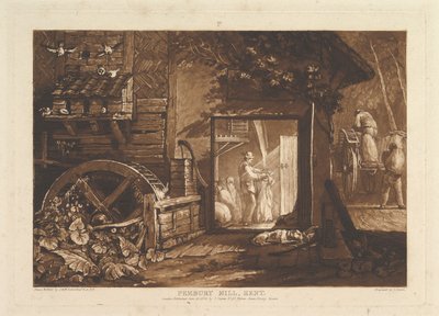 Pembury Mill, Kent Liber Studiorum, part III, plate 12 by Joseph Mallord William Turner