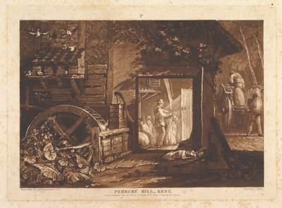 Pembury Mill, Kent Liber Studiorum, part III, plate 12 by Joseph Mallord William Turner