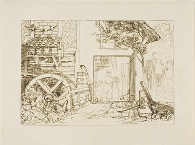 Pembury Mill, Kent (plate 12 from Liber Studiorum) by Joseph Mallord William Turner