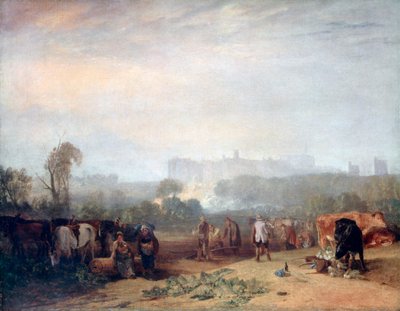 Ploughing up Turnips, near Slough, Windsor, c. 1809 by Joseph Mallord William Turner