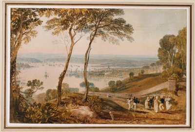 Plymouth Dock, from Near Mount Edgecumbe by Joseph Mallord William Turner