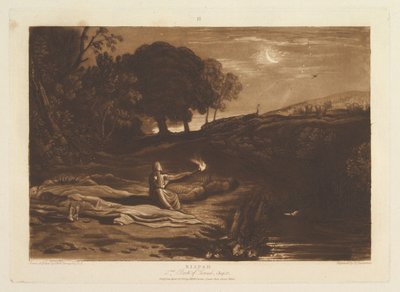 Rispah, 2nd Book of Samuel, Chapter 21 Liber Studiorum, part IX, plate 46 by Joseph Mallord William Turner