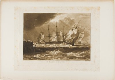 Ships in a Breeze, plate 10 from Liber Studiorum by Joseph Mallord William Turner