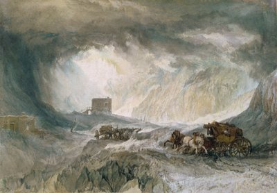 Snowstorm, Mont Cenis by Joseph Mallord William Turner