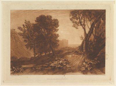 Solitude, or The Reading Magdalen (Liber Studiorum, part XI, plate 53) by Joseph Mallord William Turner