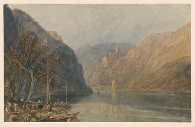 St Goarshausen and Katz Castle by Joseph Mallord William Turner
