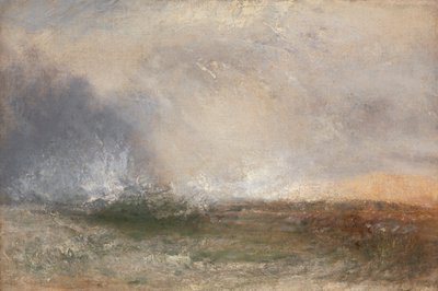 Stormy Sea Breaking on a Shore by Joseph Mallord William Turner