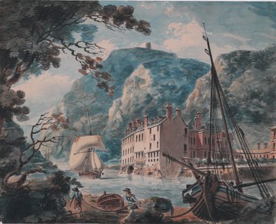 The Avon Gorge at Bristol with the Old Hot Wells House, c. 1792 by Joseph Mallord William Turner