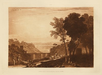 The Bridge and Goats by Joseph Mallord William Turner