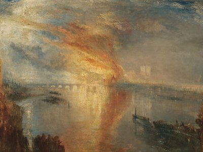 The Burning of the Houses of Lords and Commons, 16 October 1834 by Joseph Mallord William Turner