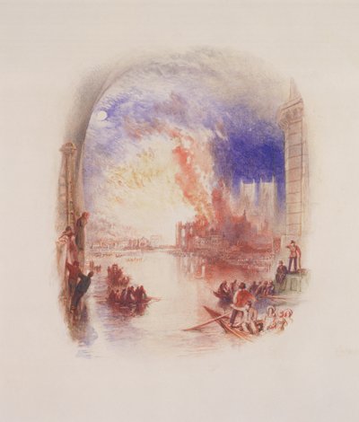 The Burning of the Houses of Parliament by Joseph Mallord William Turner