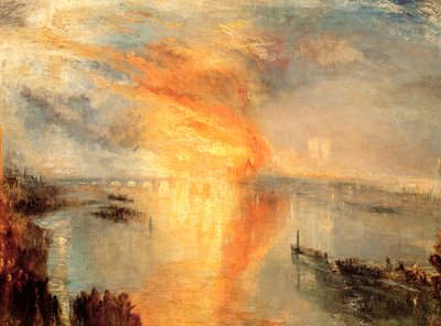 The Burning of the Houses of Parliament by Joseph Mallord William Turner