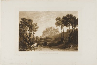 The Castle Above the Meadows, plate 8 from Liber Studiorum by Joseph Mallord William Turner