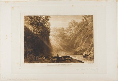 The Fall of the Clyde, plate 18 from Liber Studiorum by Joseph Mallord William Turner