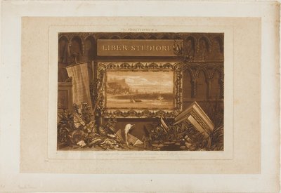 The Frontispiece to Liber Studiorum by Joseph Mallord William Turner