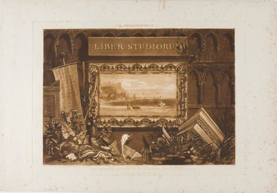 The Frontispiece to Liber Studiorum by Joseph Mallord William Turner