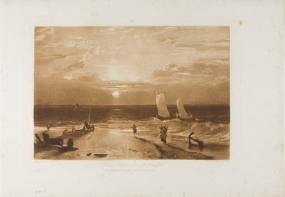 The Midmay Sea-Piece, Plate 40 from Liber Studiorum by Joseph Mallord William Turner