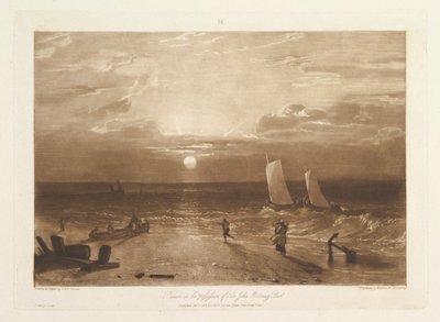 The Mildmay Sea-Piece Liber Studiorum, part VIII, plate 40 by Joseph Mallord William Turner