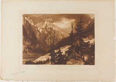 The Source of the Arveron, plate 60 from Liber Studiorum by Joseph Mallord William Turner