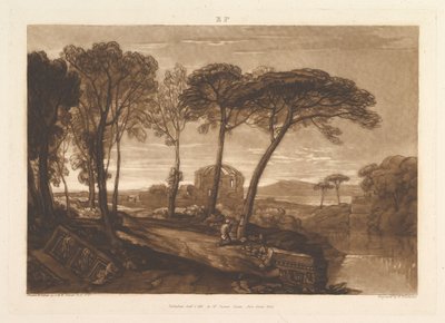 The Temple of Minerva Medica, Liber Studiorum, part V, plate 23 by Joseph Mallord William Turner
